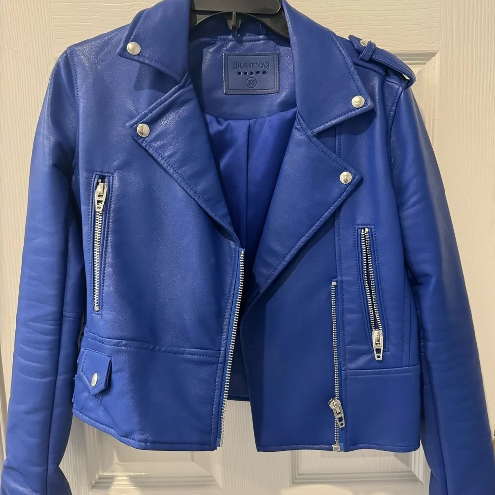 Blue Blank NYC faux leather jacket SZ XS - Picture 2 of 4